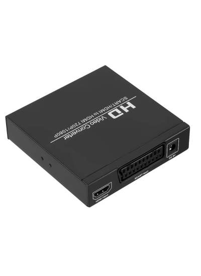 CLZ192 ADAPTÖRLÜ SCART-HDMI TO HDMI ÇEVİRİCİ DÖNÜŞTÜRÜCÜ CONVERTER (4172)