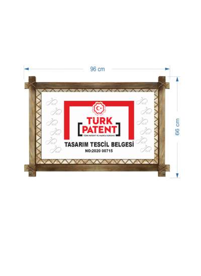 CLZ104 Gece Sokak Işıklar LED IŞIKLI RUSTİK kanvas tablo B  (96 x 66) cm