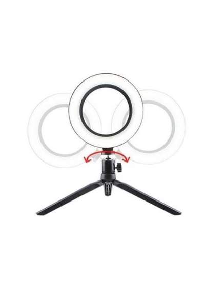 BUFFER® 10inç 26cm Youtube Instagram Tiktok Selfie  Stüdyo Video Fotoğraf Ring Light  Tripod Led Hal