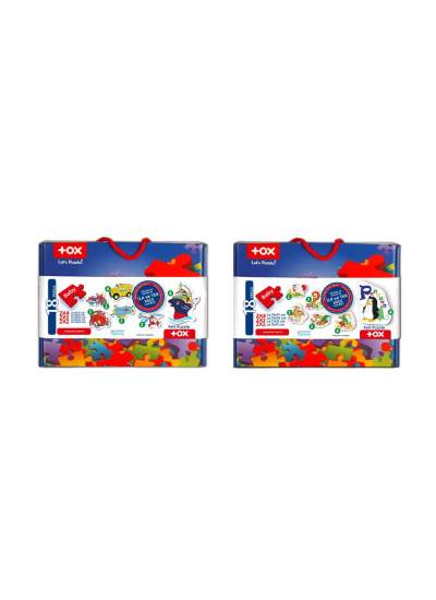 CLZ247 12 Set - 36 Parça  Hayvanlar ve Ulaşım Araçları 2+ Keçe Yapboz - 2 Yaş Puzzle