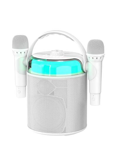 CLZ942 Earldom A30 Rgb Işıklı Karaoke Mikrofonlu Bluetooth Kablosuz Hoparlör - Ürün Rengi : Beyaz