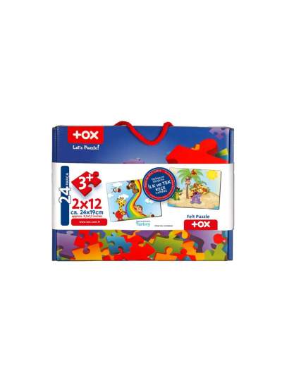 CLZ247  Gökkuşağı 3+ Keçe Yapboz - 3 Yaş Puzzle