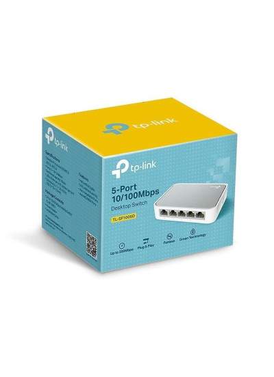 CLZ192 TP-LINK TL-SF1005D 5 PORT 10/100 SWITCH (4172)