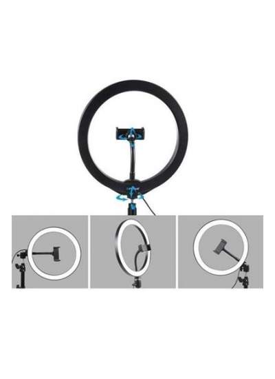 BUFFER® 10inç 26cm Youtube Instagram Tiktok Selfie  Stüdyo Video Fotoğraf Ring Light  Tripod Led Hal