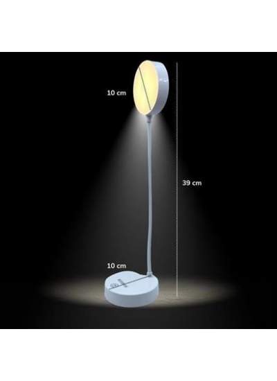 BUFFER® Yuvarlak USBli Dokunmatik 3 Kademeli 360 Derece  Özel Göz Korumalı Led Lityum Masa Lambası