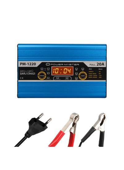 CLZ192 12 VOLT MAX 20 AMPER LCD EKRANLI AKÜ ŞARJ CİHAZI (4172)