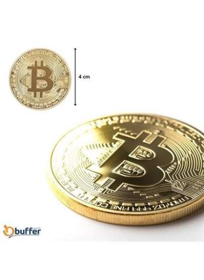 BUFFER® Bitcoin Madeni Hatıra Parası Madeni Bitcoin Hediye Sikke Para