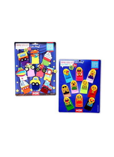 CLZ247 2 Set - 20 Parça  Taşıtlar ve Emojiler Parmak Kukla