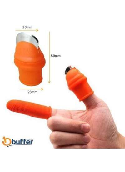 BUFFER® Silikon Parmak Koruyucu Meyve Toplama Aracı Bahçe Kesme Bıçak Eldiven