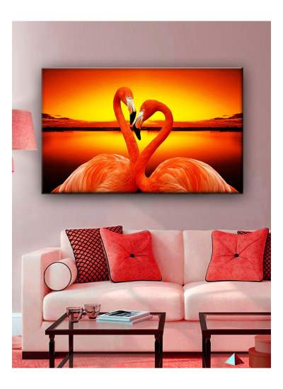 CLZ104 Flamingo (Harika bir hediyelik tablo)  (70 x 50) cm